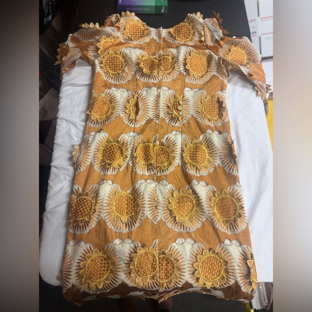 Custom Sunflower Patterned Dress - image 2